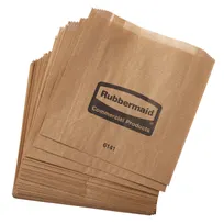 product of Rubbermaid FG6141000000 Kraft Trash Receptacle Liner, 50 Bags per Bundle, Made in USA - 250/Case