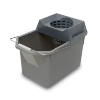 product of Rubbermaid FG619400STL Mop Bucket Wringer Combo, 15 Qt, 17"L x 10-1/2"W x 12"H - 1/Each