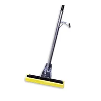 product of Rubbermaid FG643500BRNZ 12" Steel Roller Sponge Mop, Cellulose Head, Front-Pull Lever, Bronze Finish
