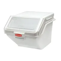 product of Rubbermaid FG9G5800WHT ProSave 200 Cup White Plastic Storage Bin with Sliding Lid