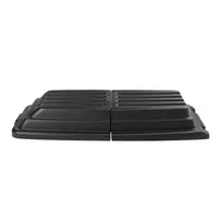 product of Rubbermaid FG9T2300BLA Tilt Truck Lid, Domed Hinged for 1 cu yd, Fits FG9T1500/FG9T1600, Black, USA