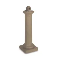 product of Rubbermaid FG9W3000SSTON Smoking Station, 13" Square x 38-2/5" H, Sandstone Plastic, Steel Snuff Plate