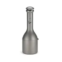 product of Rubbermaid FG9W3300ATPWTR Smoking Receptacle, 13" Pewter, 39", 1,200 Butts/Gal, Lockable Domed Top