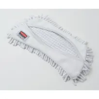 product of Rubbermaid FGQ86100WH00 Hygen Frame Damp Mop Cover, 11" Split Nylon/Polyester Microfiber, White