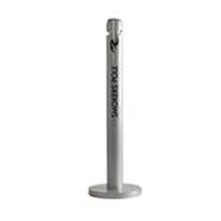 product of Rubbermaid FGR1BK - Outdoor Smoking Pole, 4" Dia x 41" H, Black Aluminum, Power-Coated, Fire-Safe, ADA Compliant