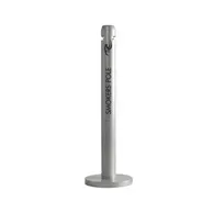 product of Rubbermaid FGR1SM Smoking Pole Ash Tray, 4" x 41" Silver Aluminum, Fire-Safe, ADA Compliant