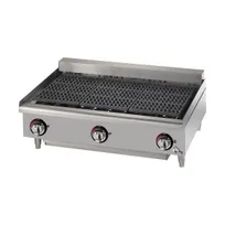 product of Star 5136CF 36" Countertop Electric Charbroiler with (3) Burner, 36"W x 21"D Cooking Area - 9900W