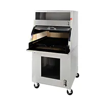 product of Montague Company 31F 30" Charcoal Charbroiler with Cast Iron Grid & Hood / 46" Deep