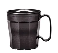 product of Cambro MDSLM8110 Laguna Mug, 8 Oz Black PP, 4-1/2" Dia, 3-3/4" Hgt, Dishwasher Safe, Stackable