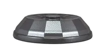 product of Cambro MDSLPLD9485 Laguna Dome, 2-3/4" Insulated Cover, Fits 9" Plate, 10-1/4" OD, Gray PP, NSF