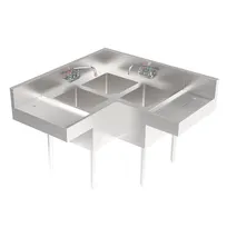 product of Krowne KR24-3CS-LR (3) Three Compartment Sink