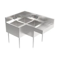 product of Krowne KR24-3CS-R (3) Three Compartment Sink