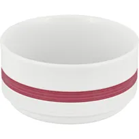 product of Libbey 680651011425467 Invita Dialog Bowl, 9.5 Oz (3‑7/8" Dia.), Round Embossed Porcelain - 1/Case