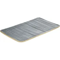 product of Playground 701218091016151 Nara Rectangular Platter 11.875" x 7.875" Grey Stoneware - 1/Case