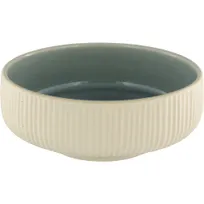 product of Playground 701316691016151 Nara Round Stoneware Bowl, 24 oz (6" Dia), Grey Embossed - Case