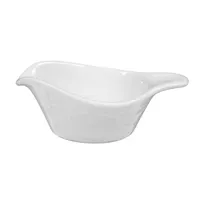 product of Seltmann 001-604515 - 3 1/2" Porcelain Gravy Boat, 3.38 oz Capacity, White Finish, Salzburg Style