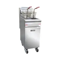 product of Black Diamond BDGF-90/NG Floor Model Natural Gas Fryer w/ 2 Fryer Baskets, 40 lb. Cap. / 90,000 BTU