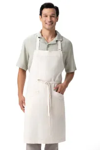 product of Chef Works ABN13-OAT-0 Bib Apron – 20.5"W x 34"D, 6.7oz, 55% Hemp 45% Tencel, Neck Strap, 2 Pockets