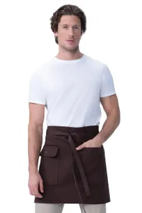 product of Chef Works AHN11-MQT-0 Waist Apron – Tactical Half Bistro, Unisex, 17-19 30-35 Brown 100% Cotton
