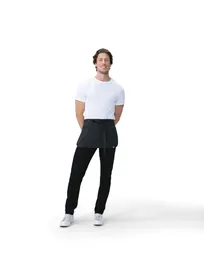product of Chef Works FREV-BWP-0 Waist Apron – 11.75" L x 21" W, 3 Pockets, 65/35 Poly/Cotton, Black Stripe