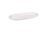 product of ONIS 5350169 ECOMADE Icon Pearl Porcelain China Platter 18.30"W x 7.90"D x 0.98"H