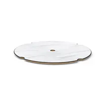 product of Steelite MGSCXBWC0101 Round Bottom Shelf, 18-1/2" Wide, White Carrera, Clix, Mogogo Furnishings