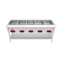 product of Atosa USA EHS-OW-5 72" 5-Well Electric Steam Table, Undershelf, 240V