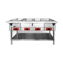 product of Atosa USA CSTEA-4C 58" Cookrite Steam Table, (4) Open Pan Wells