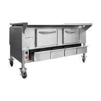 product of Champion Tuff Grills TG 60 60" Cast Iron Wood Burning Charbroiler, Free Standing / 25,000 BTU
