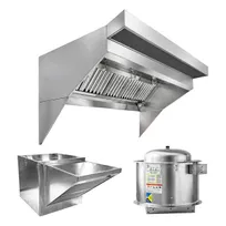 product of HoodMart 2016B 16 FT Restaurant Hood System w/ Makeup-Air, 18 Gauge Steel