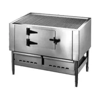 product of Jade JLB-72 72" Cast Iron Wood Burning Charbroiler, Free Standing / Wood Fired