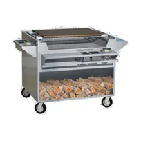 product of Wood Stone WS-SFB-34 34" Cast Iron Wood Burning Charbroiler, Free Standing / Shallow Fire Box