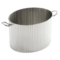 product of American Metalcraft BTF13 15-Quart Fluted Stainless Steel Beverage Tub – 16 Qt Capacity – Party Tub