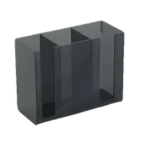 product of Thunder Group PLCH001-B Black Plastic Chopstick Holder, 4‑piece Caddy, 3.5”x2.5”x1.5”, 0.5L Capacity