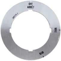 product of AllPoints 221401 Dial Plate, off/max/min, 2-5/16" OD