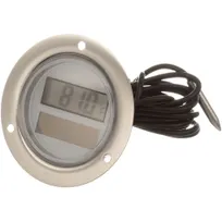 product of AllPoints 621128 Refrigerator Freezer Thermometer, 3" Flange, 5 ft Probe, -60°F to 160°F, Case, NSF
