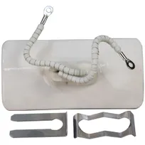 product of AllPoints 342043 Heating Element 240V 500W 4‑7/8"×2‑1/2" 2 Wire Leads for Hatco Glo‑Ray Fry Station
