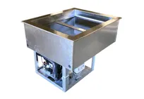 product of BK Resources E-CP3-2 Drop-In Cold Food Well, (2) Wells, 3" Deep Pan Rails
