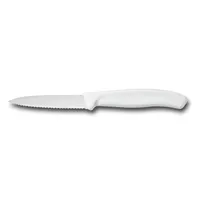 product of Victorinox 6.7637-X1 Paring Knife – 3.25" White Handle, Wavy Blade, 3" Length – 1/Box