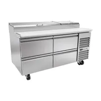 product of Asber APTP 67 D4 67.5" Wide 4-Drawer Pizza Prep Table, 9 Pans