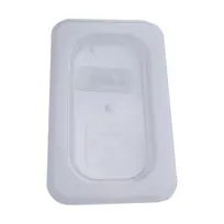 product of Concasse MCTP1900 Clear Polycarbonate Pan Cover, 1/4 Size, Flat Lid, Solid - Each