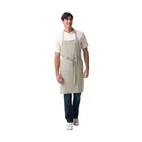 product of Chef Works ABN13-SAG-0 Bib Apron – 20.5" W x 34" D, Green, 55% Hemp 45% Tencel, Adjustable, 2 Hip Pockets