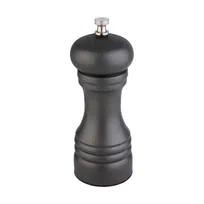 product of APS Germany APS 40556 Pepper Mill, 2-3/8" Dia x 6-1/8" H, Stainless Steel Black Finish, Grind - 6/Case