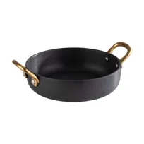product of APS Germany APS 40742 - 17 Oz Serving Pot, 6" Dia x 1.5" H, Grey Aluminum, Safe - 1/Case