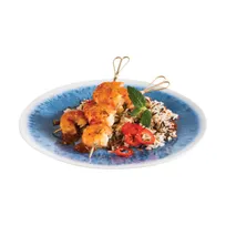product of APS Germany APS 84675 - 10.5" Round Melamine Plate, Blue Ocean, Dishwasher, 7/8" Height - 1/Case