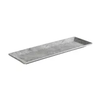 product of APS Germany APS 84824 - Melamine Serving Tray, 12" x 4" Concrete Pattern, Stackable Safe - 6/Case