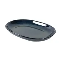 product of Select Concept 01-757-2-144 Oval China Platter, 9.64" W x 13.58" D x 3.54" H, Blue Finish - 1/Each