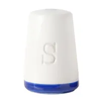 product of Mikasa 5297194 Bistro Salt Shaker, 2-2/5" dia., Vitrified Porcelain, Blue