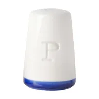 product of Mikasa 5301241 Bistro Pepper Shaker, 2-1/2" dia., Vitrified Porcelain, Blue