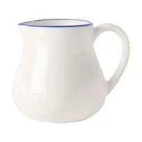 product of Mikasa 5301242 Bistro Creamer Pitcher, 5"W, Blue Porcelain, Dishwasher Microwave Freezer Safe